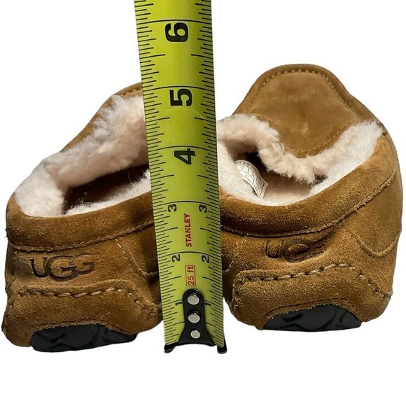 UGG Men's Ascot Chestnut Suede Leather Slippers Size 7 - Picture 14 of 15